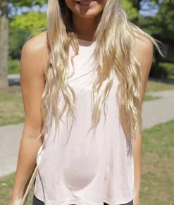 Women'S Ridiculously Soft Lightweight Flowy High Neck Tank Top