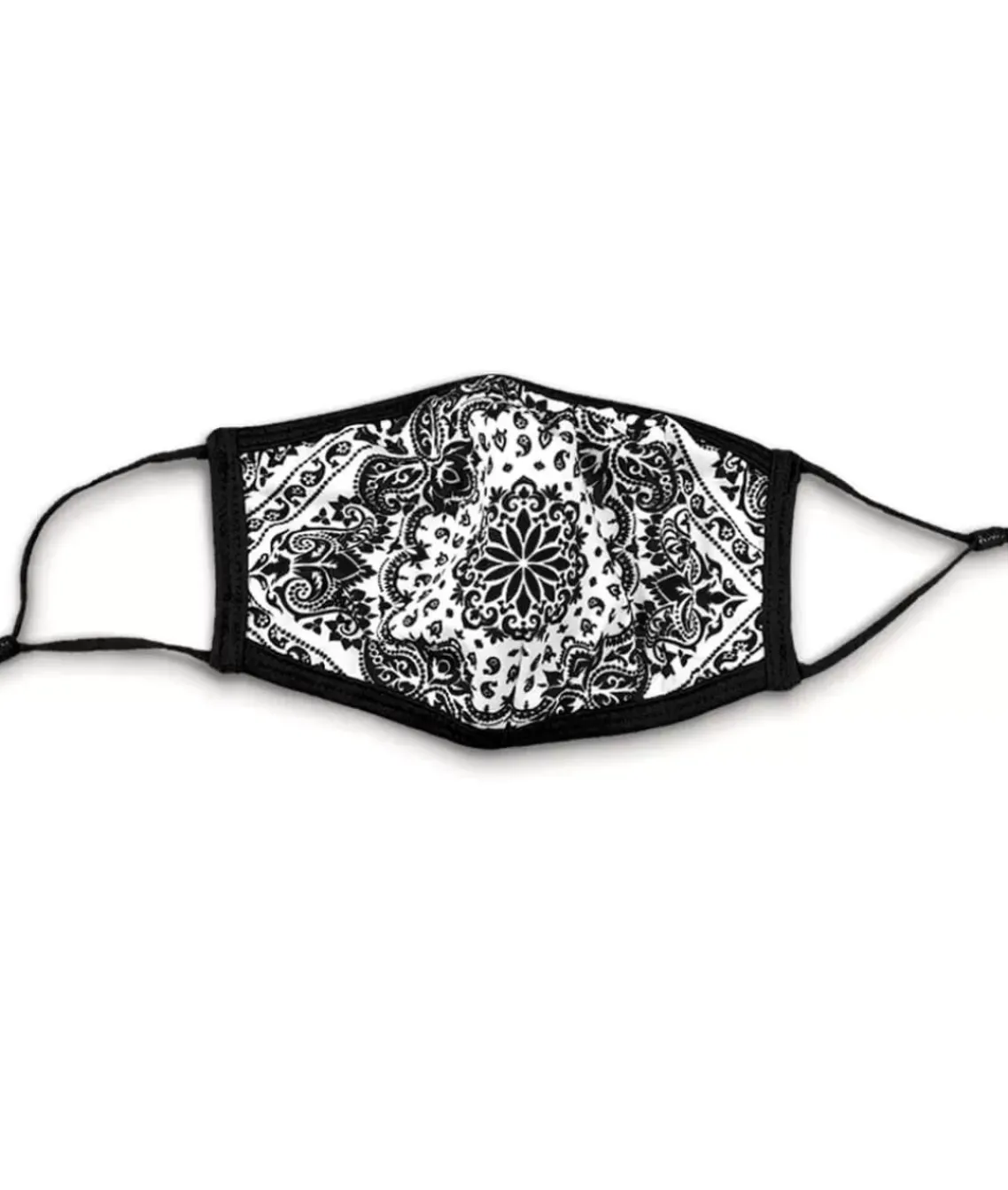 Women'S Ridiculously Soft Bandana Print 2-Layer Face Mask With Adjustable Ear Loops