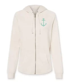 Women'S Ridiculously Soft Graphic California Wave Wash Full Zip Hoodie | Sc Anchor