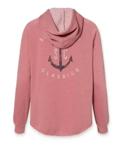 Women'S Ridiculously Soft Graphic California Wave Wash Full Zip Hoodie | Sc Anchor