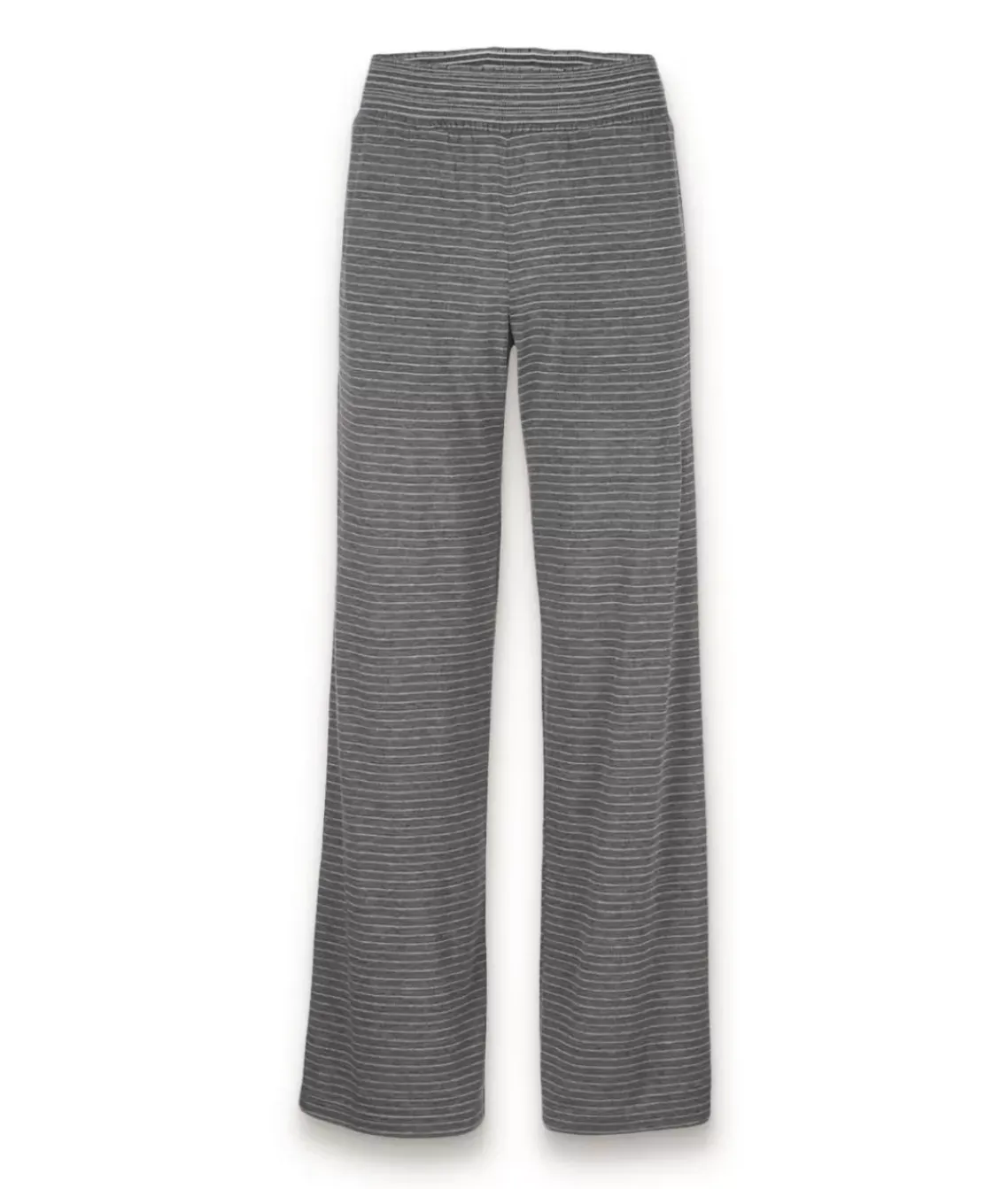 Women'S Ridiculously Soft Shirred Wide Leg Fine Line Striped Lounge Pants