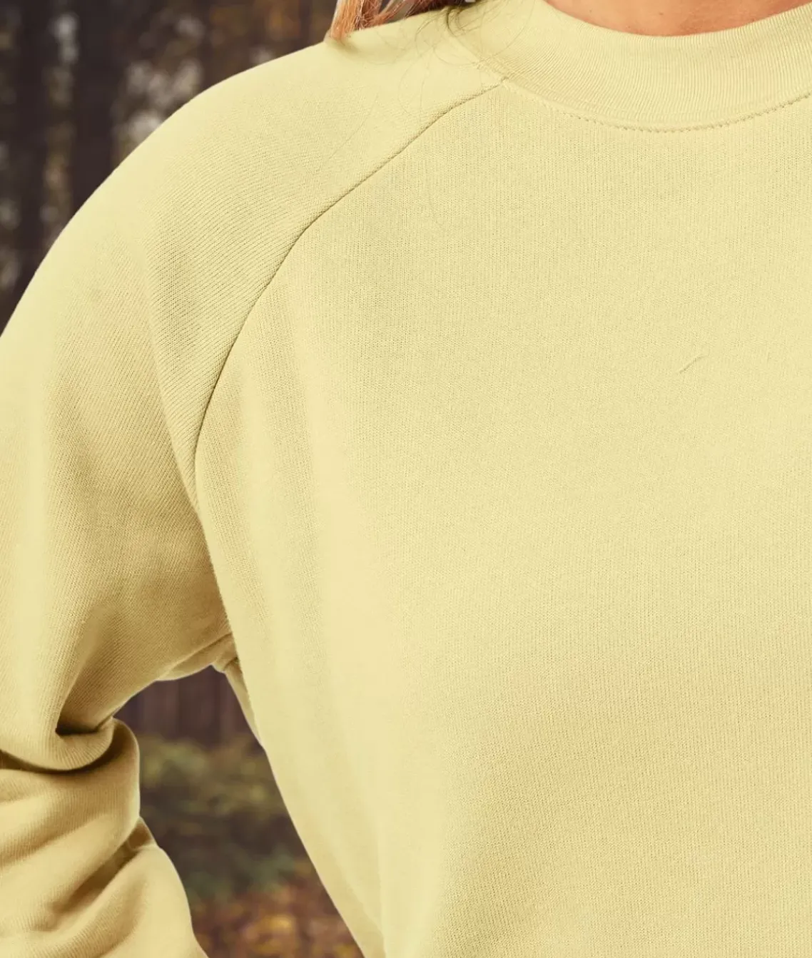 Women'S Ridiculously Soft Raglan Abbreviated Crop Pullover