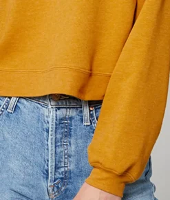 Women'S Ridiculously Soft Raglan Abbreviated Crop Pullover