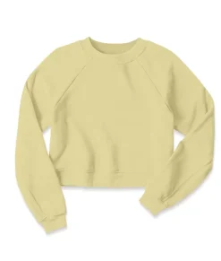 Women'S Ridiculously Soft Raglan Abbreviated Crop Pullover