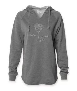 Women'S Ridiculously Soft Curved Hem Graphic Hoodie | Mama Xoxo