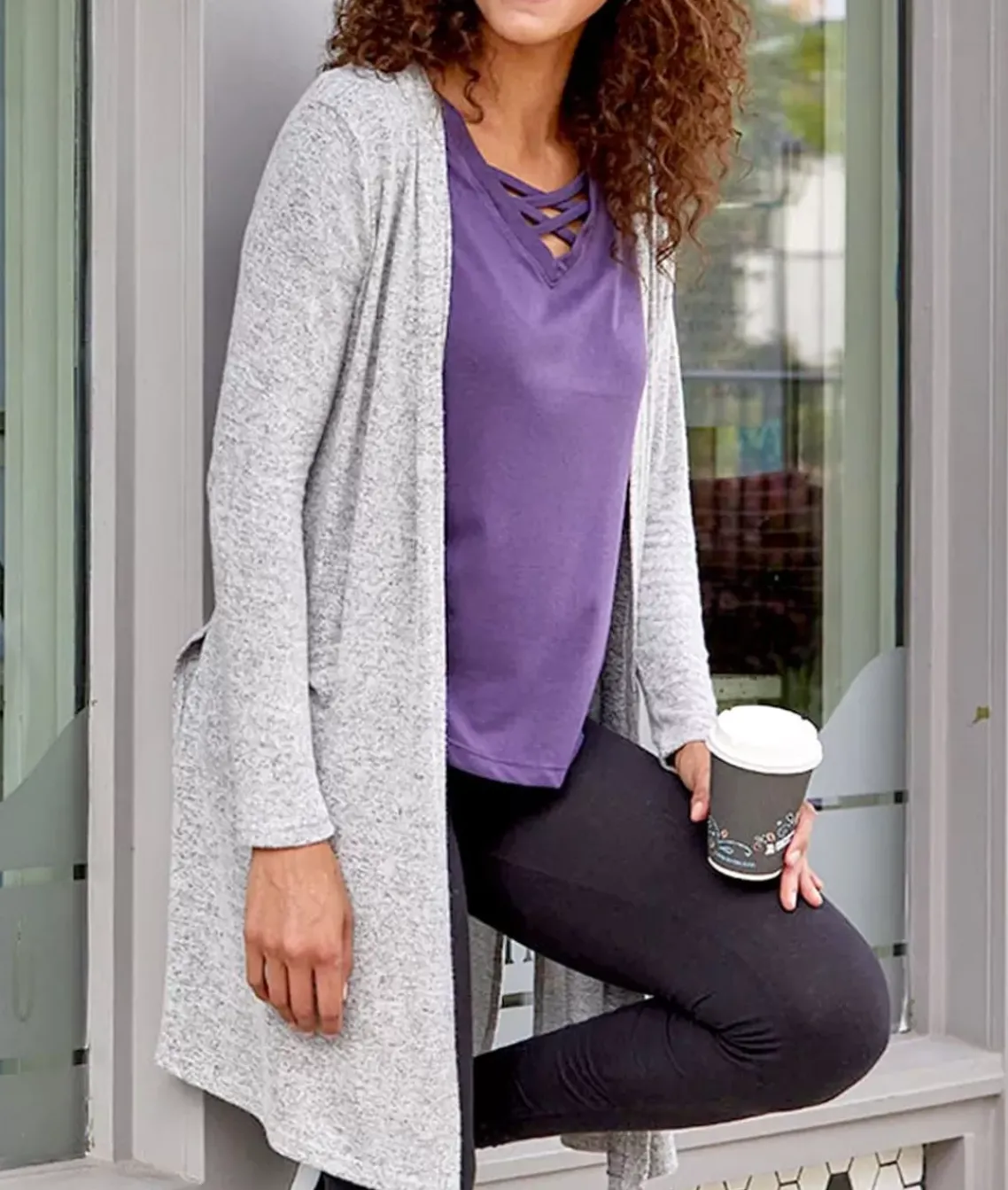 Women'S Ridiculously Soft Cuddle Fleece Lounge Cardigan