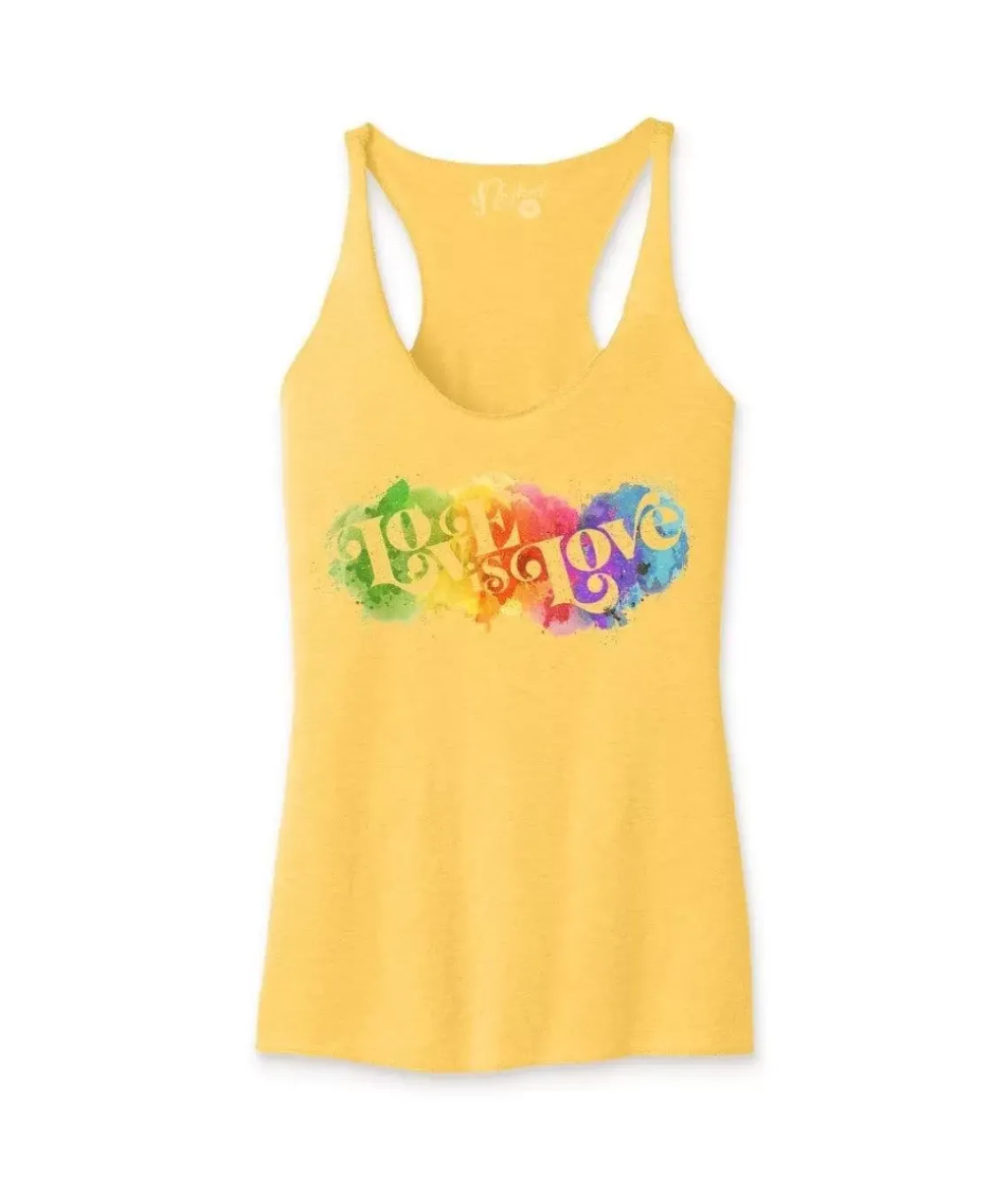 Women'S Ridiculously Soft Lightweight Graphic Racerback Tank | Love Is Love