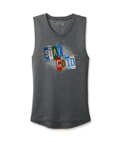 Women'S Ridiculously Soft Festival Graphic Muscle Tank | Stay Gold