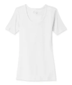 Women'S Ridiculously Soft Ribbed Scoop Neck Tee