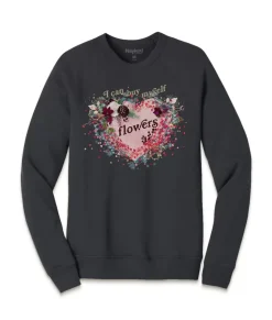 Women'S Ridiculously Soft Oversized Graphic Fleece Pullover | I Can Buy Myself Flowers
