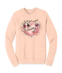 Women'S Ridiculously Soft Oversized Graphic Fleece Pullover | I Can Buy Myself Flowers