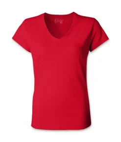 Women'S Ridiculously Soft 100% Cotton Fitted V-Neck T-Shirt