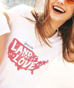 Women'S Ridiculously Soft Lightweight Graphic Tee | Land That I Love