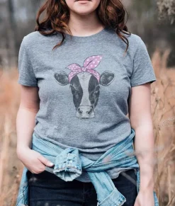 Women'S Ridiculously Soft Graphic Tee | Cow
