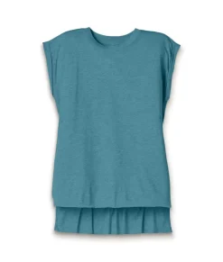 Women'S Ridiculously Soft Flowy Rolled Cuffs Muscle Tee