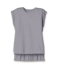 Women'S Ridiculously Soft Flowy Rolled Cuffs Muscle Tee
