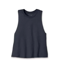 Women'S Ridiculously Soft Cropped Racerback Muscle Tank