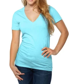 Women'S Ridiculously Soft Deep V-Neck T-Shirt