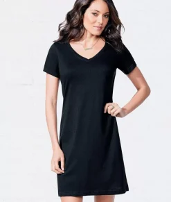 Women'S Ridiculously Soft V-Neck T-Shirt Dress