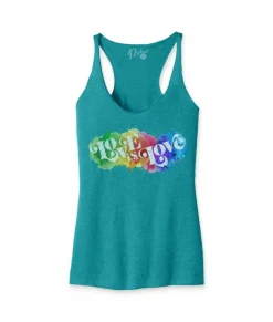 Women'S Ridiculously Soft Lightweight Graphic Racerback Tank | Love Is Love