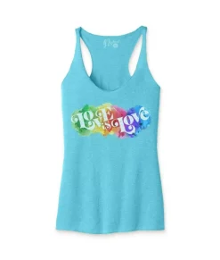 Women'S Ridiculously Soft Lightweight Graphic Racerback Tank | Love Is Love