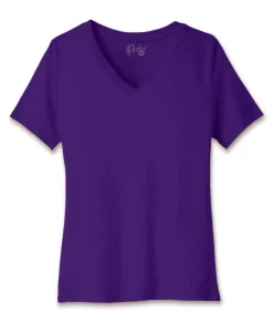 Women'S Ridiculously Soft Relaxed Fit 100% Cotton V-Neck T-Shirt