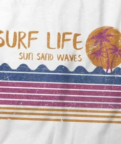 Women'S Ridiculously Soft 100% Cotton Graphic Tee | Surf Life