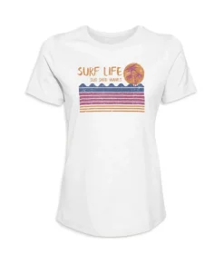 Women'S Ridiculously Soft 100% Cotton Graphic Tee | Surf Life