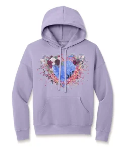 Women'S Ridiculously Soft Oversized Graphic Fleece Hoodie | Heart Art