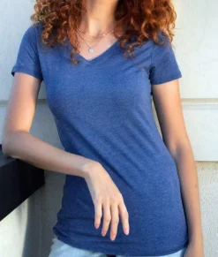 Women'S Ridiculously Soft Vintage Wash V-Neck Short Sleeve T-Shirt