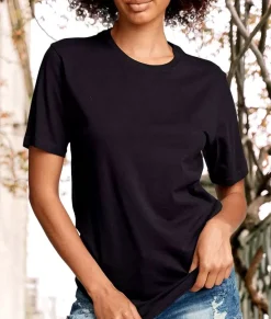 Women'S Ridiculously Soft Oversized Curved Hem Long Tee