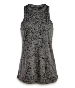 Women'S Ridiculously Soft Burnout High Neck Tank Top