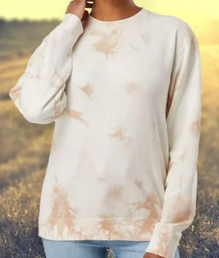 Women'S Ridiculously Soft Oversized Tie-Dyed Pullover Sweatshirt