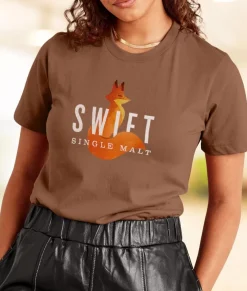 Women'S Ridiculously Soft Relaxed Fit 100% Cotton Graphic T-Shirt | Swift Single Malt