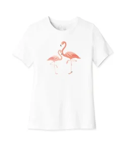 Women'S Ridiculously Soft Lightweight Graphic Tee | Pink Flamingos