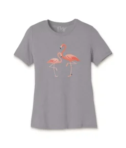 Women'S Ridiculously Soft Lightweight Graphic Tee | Pink Flamingos