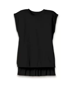 Women'S Ridiculously Soft Flowy Rolled Cuffs Muscle Tee