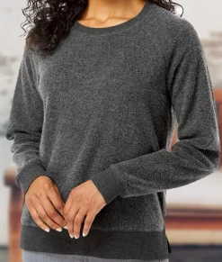 Women'S Snuggly Soft Reverse Fleece Sweatshirt