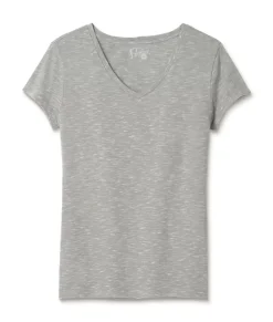 Women'S Soft Lightweight Marled V-Neck T-Shirt