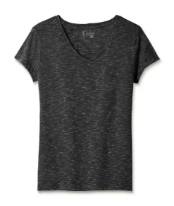 Women'S Soft Lightweight Marled V-Neck T-Shirt