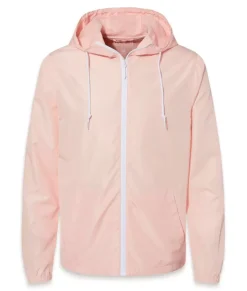 Women'S Soft Lightweight Oversized Full-Zip Windbreaker Jacket
