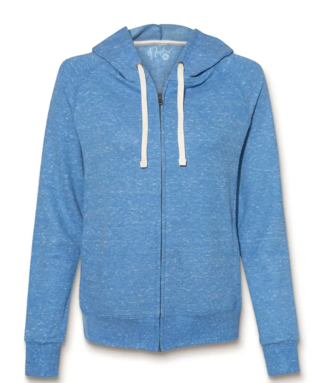 Women'S Soft Snow Heather French Terry Full-Zip Hoodie