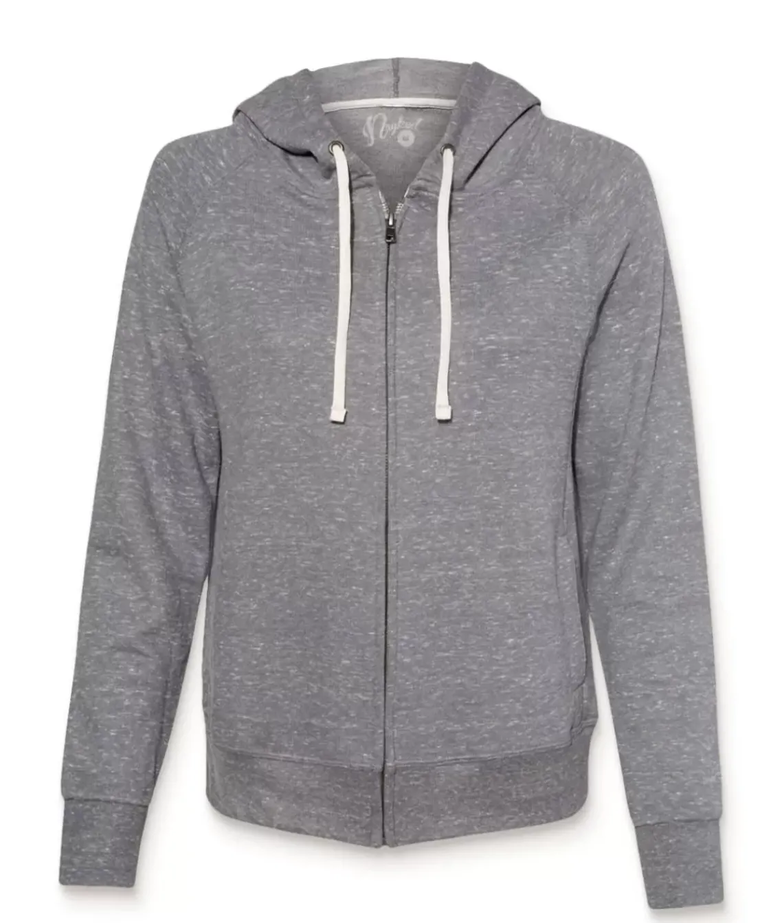 Women'S Soft Snow Heather French Terry Full-Zip Hoodie