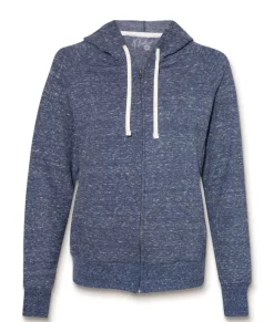 Women'S Soft Snow Heather French Terry Full-Zip Hoodie