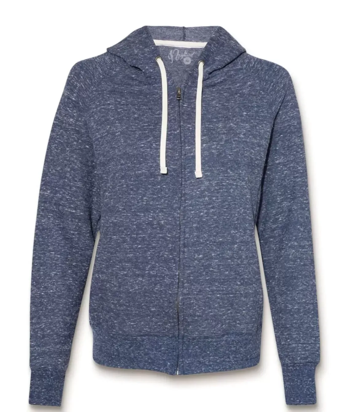 Women'S Soft Snow Heather French Terry Full-Zip Hoodie