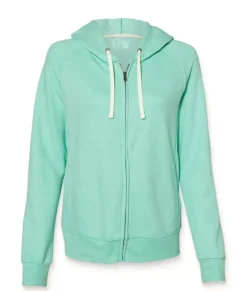Women'S Soft Snow Heather French Terry Full-Zip Hoodie